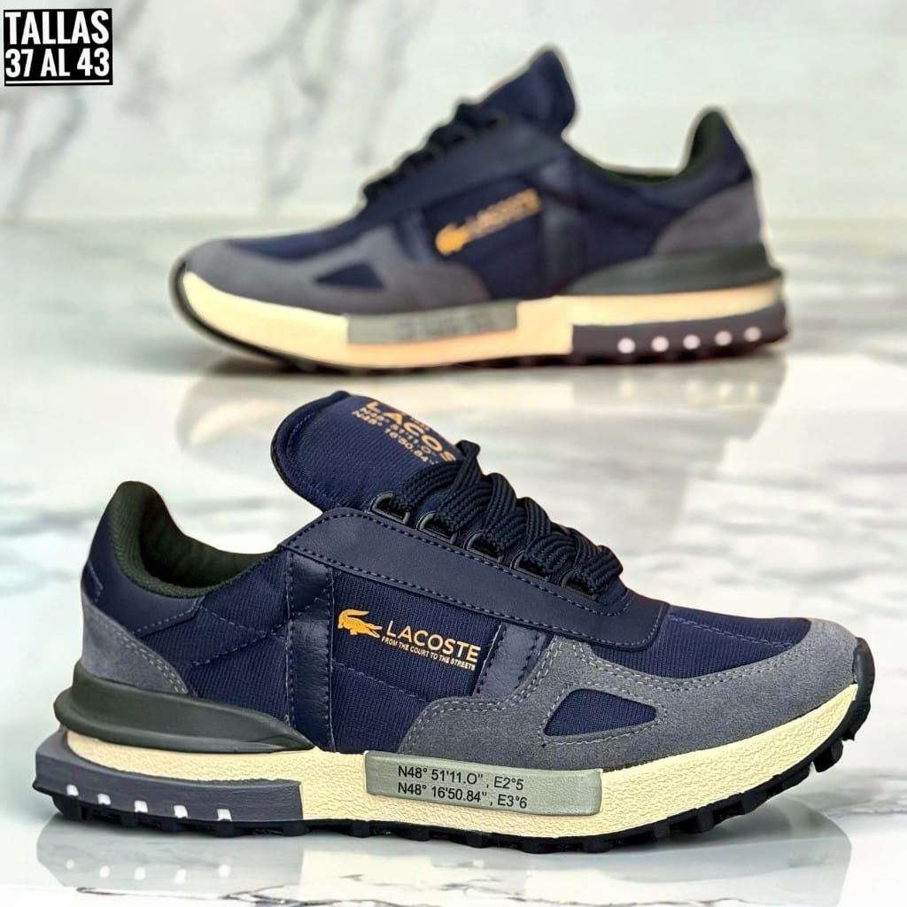 Tenis Caballero Lacoste - Coleccción Nueva [40% DE DESCUENTO SOLO HOY]