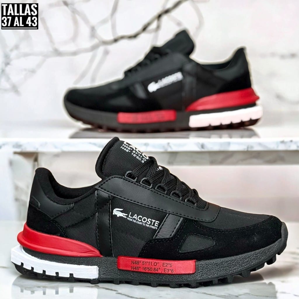 Tenis Caballero Lacoste - Coleccción Nueva [40% DE DESCUENTO SOLO HOY]